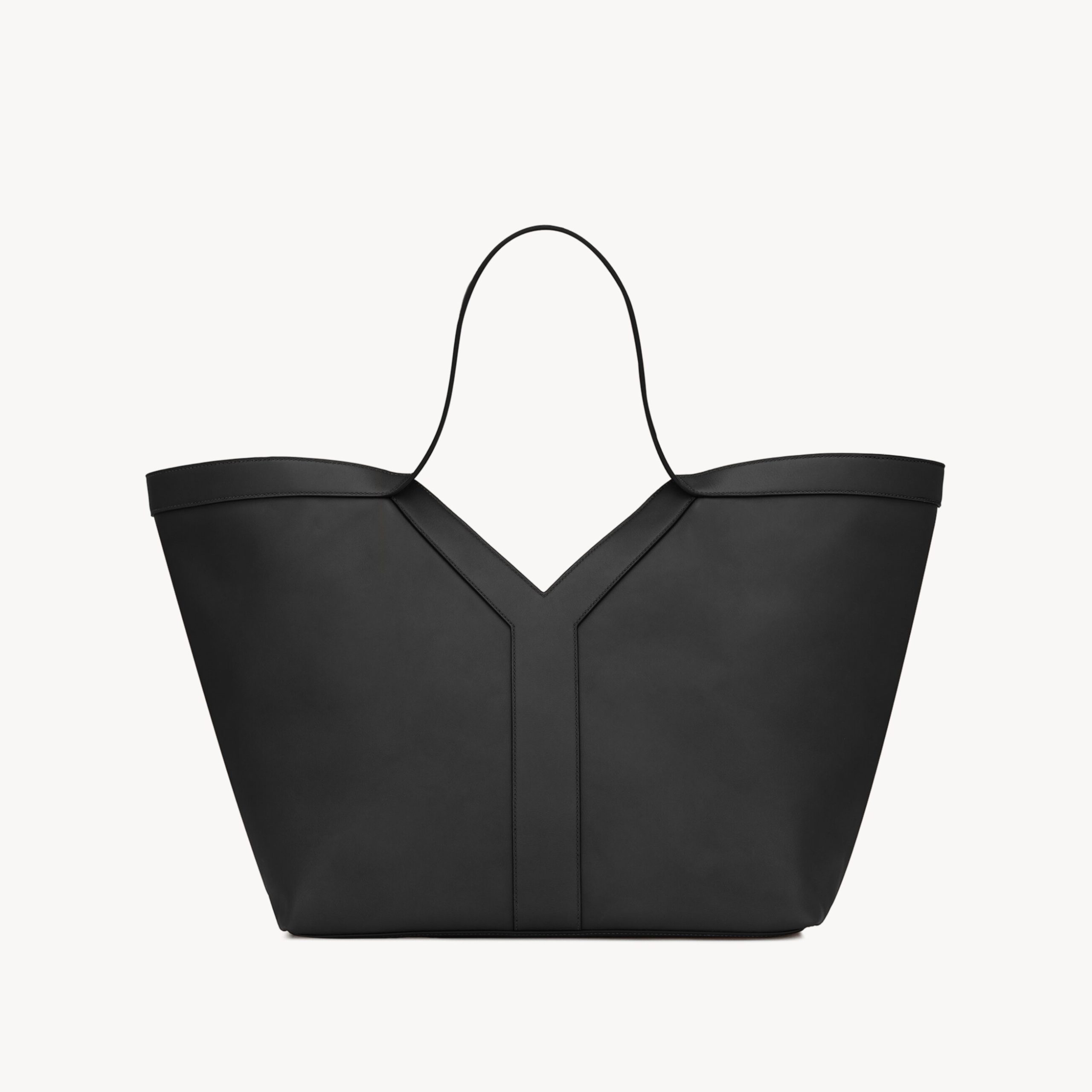 TOTE BAG, CALFSKIN – BLACK