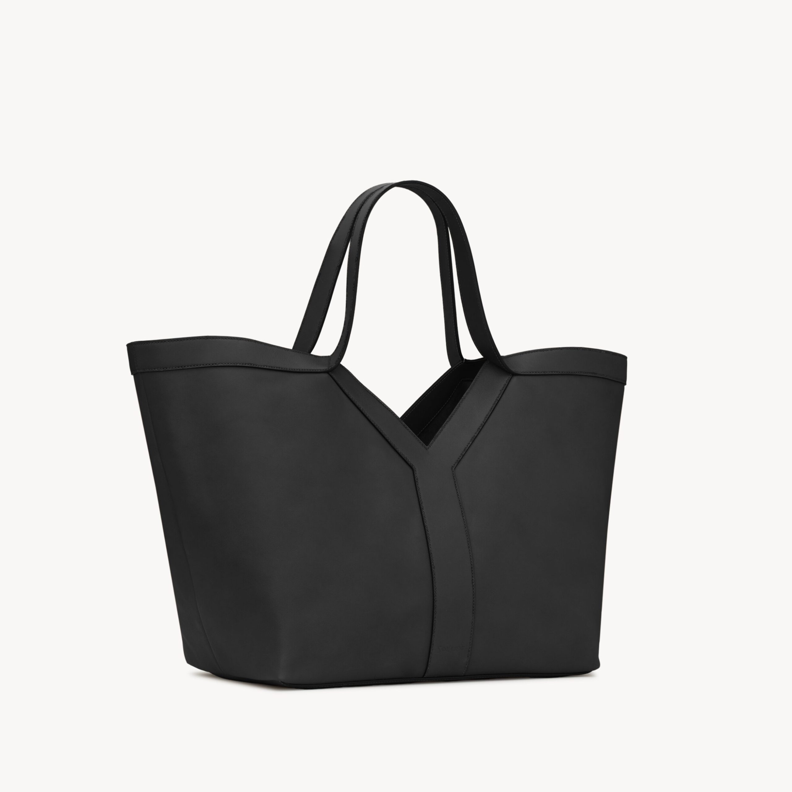 TOTE BAG, CALFSKIN – BLACK