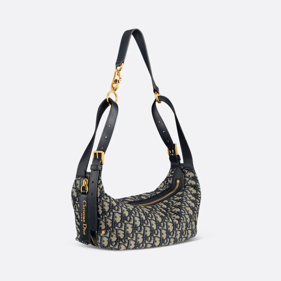 SMALL SHOULDER BAG, CALFSKIN – BLUE